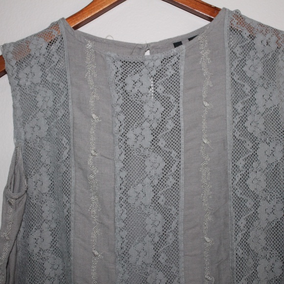 MANGO Lace Shirt - Picture 1 of 4